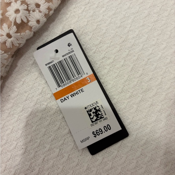 NWT City Studio White & Tan Floral Lace Soft Girl Mini Party Dress Size 3 - Picture 5 of 14